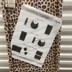 Leopard Print Everything Organizer Shoe Organizer hold 9 pairs of shoe’s